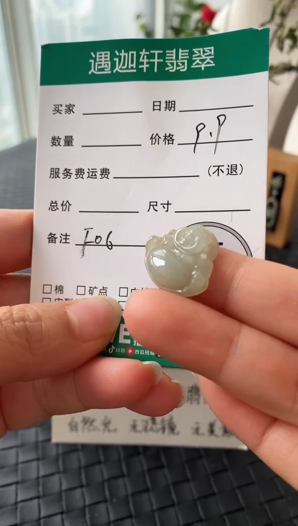 吊坠(不含链)未镶嵌翡翠F06