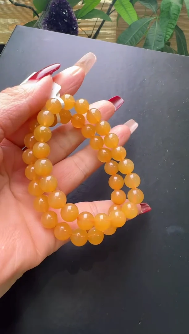 【闪购商品】水晶手串未镶嵌黄兔毛手串9m+多样性发一M30623