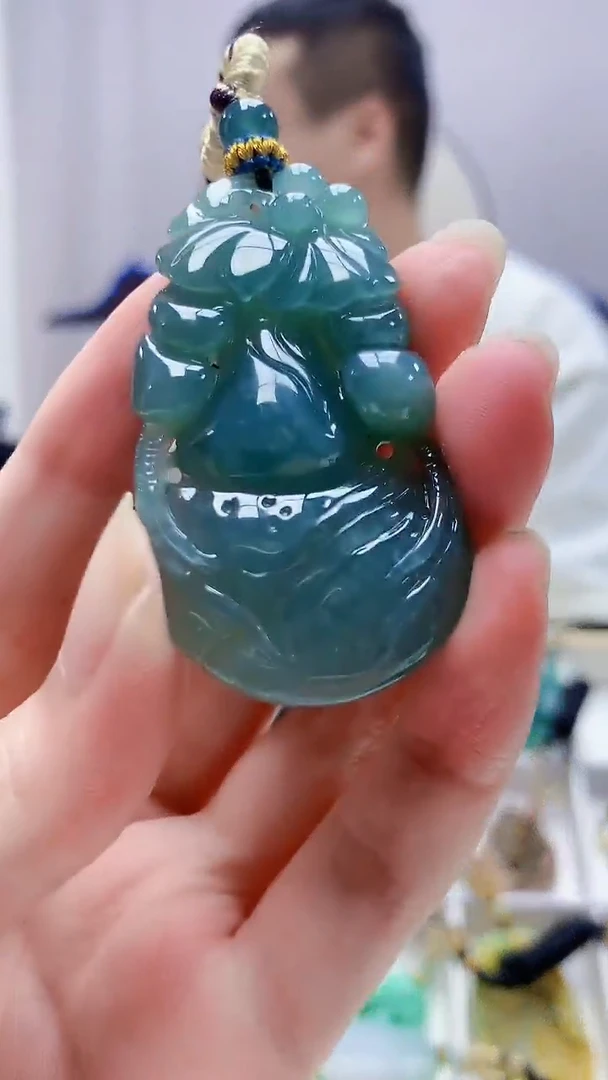 未镶嵌定制翡翠4898zm-毛货挂件114葫芦