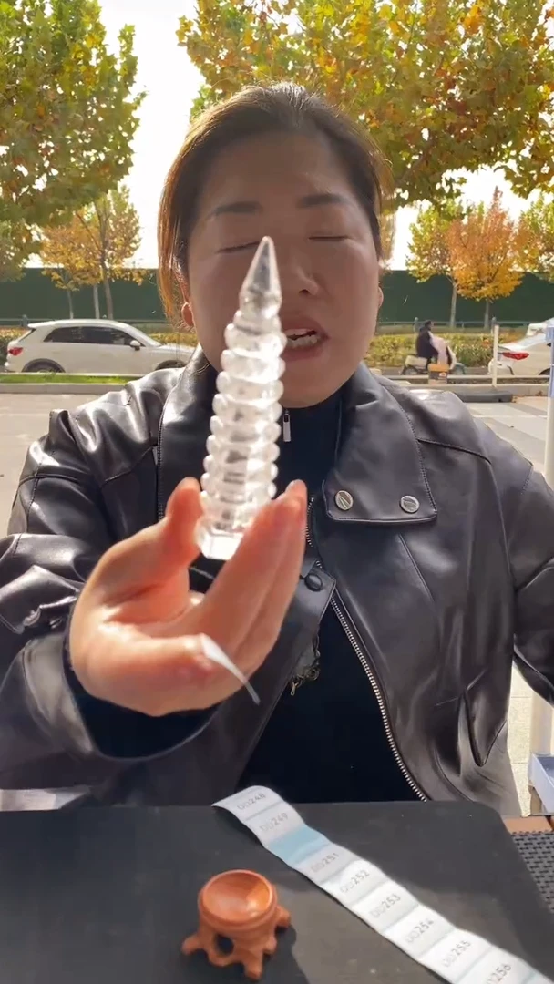 未镶嵌珠宝半成品水晶白水晶文昌塔D245