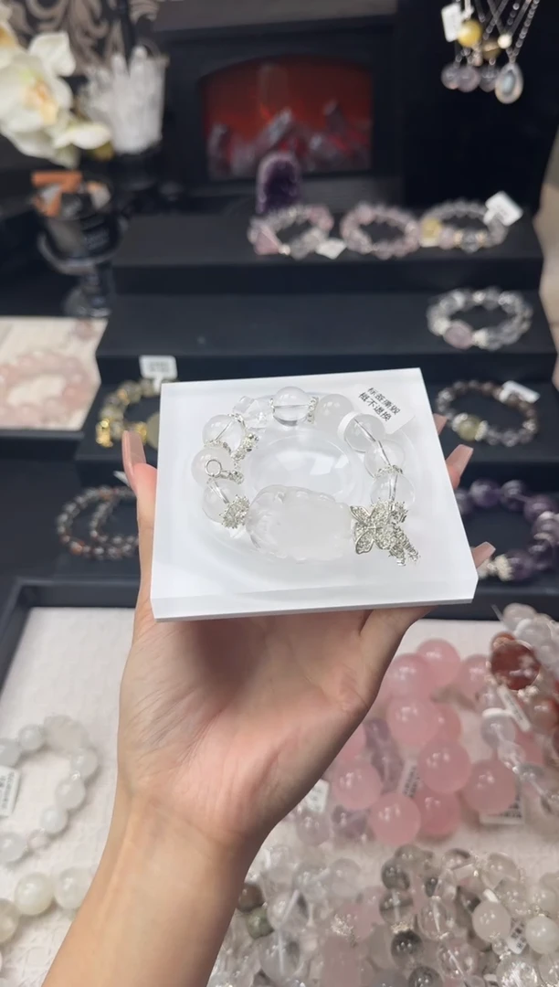 水晶手链未镶嵌天然水晶 多样性发其一