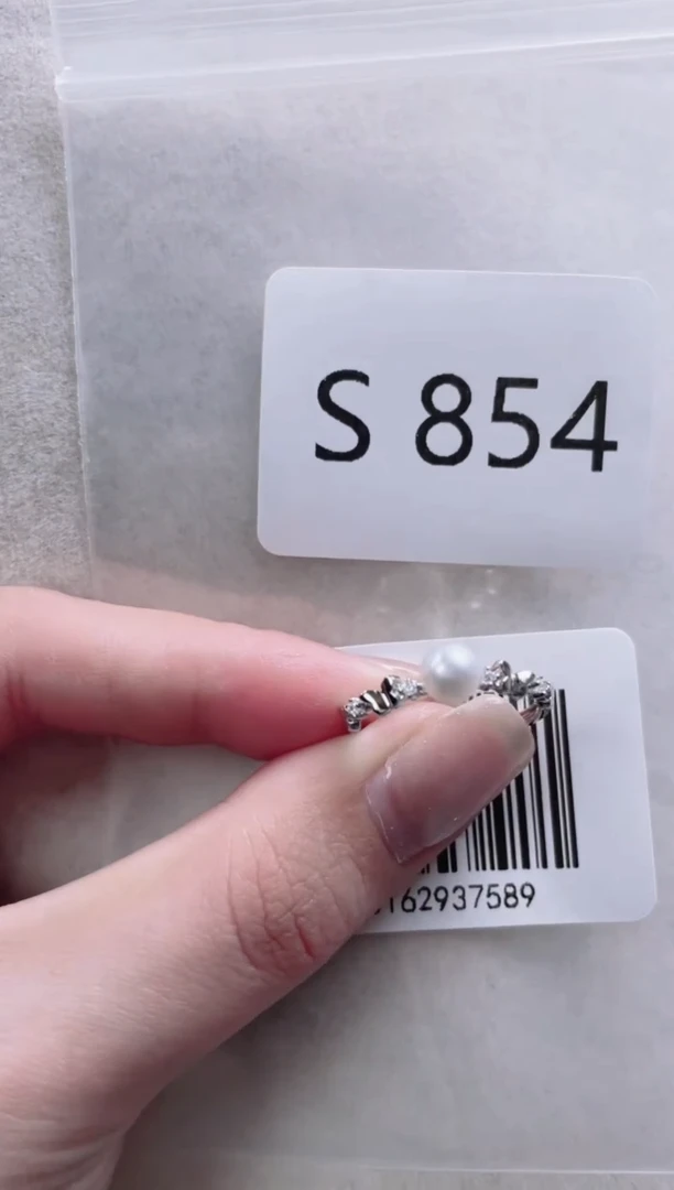 【闪购商品】淡水珍珠戒指银S925镶嵌S854