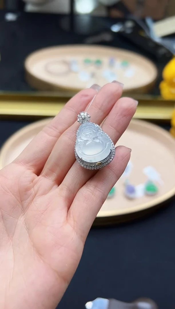 【闪购商品】翡翠颈饰18K金镶嵌FZB0118-166