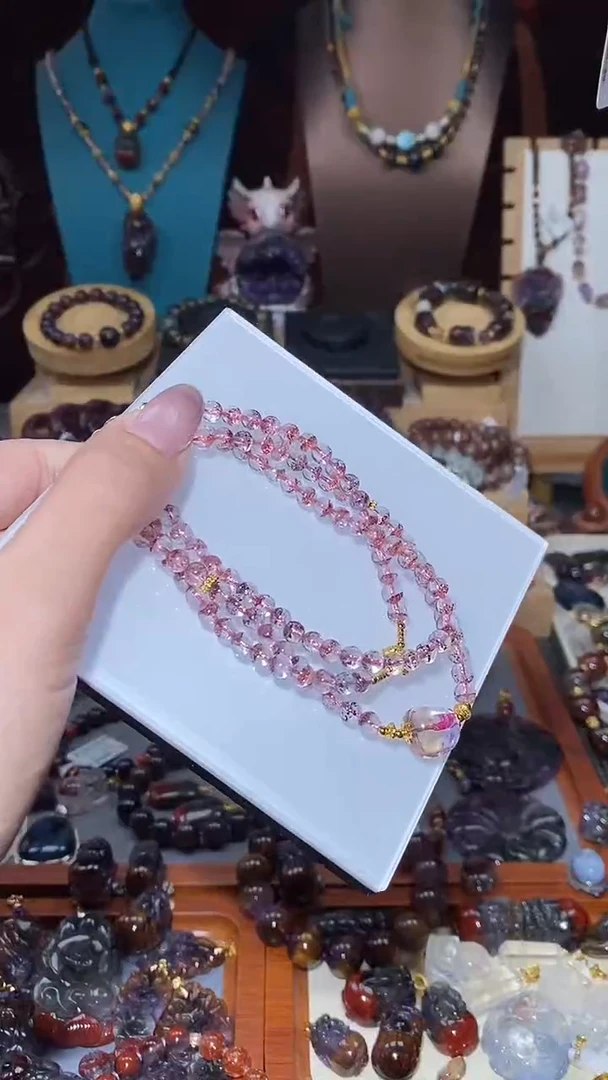 未镶嵌颈饰水晶金草莓万能链多样性发其1