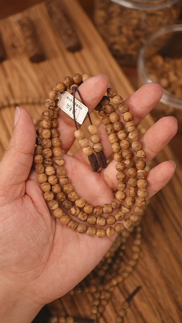 沉香手串越南芽庄虎斑0.70-12.8克xx1030