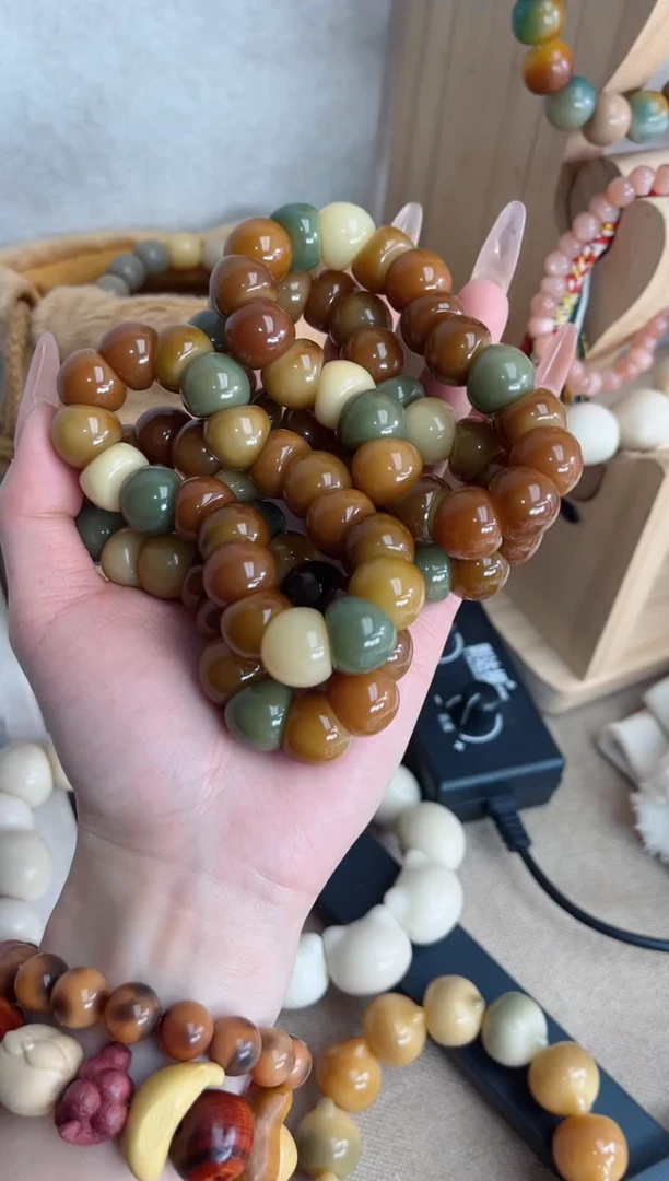 【闪购商品】菩提根/象牙果手串m413玉化多宝大肠15mm