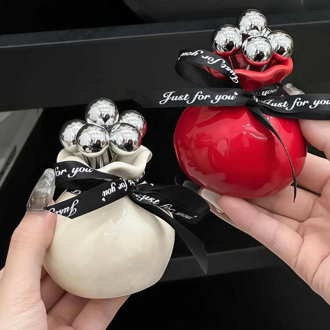 创意陶瓷花束水果叉收纳客厅厨房台面水果甜品轻奢高颜值收纳罐