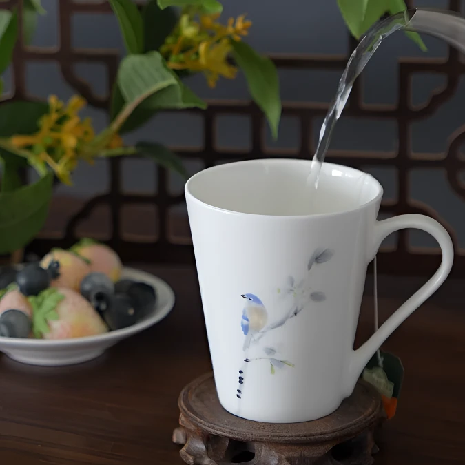 「春风和雀」马克杯 单只装 水杯喝茶喝水喝咖啡 早餐杯 送礼