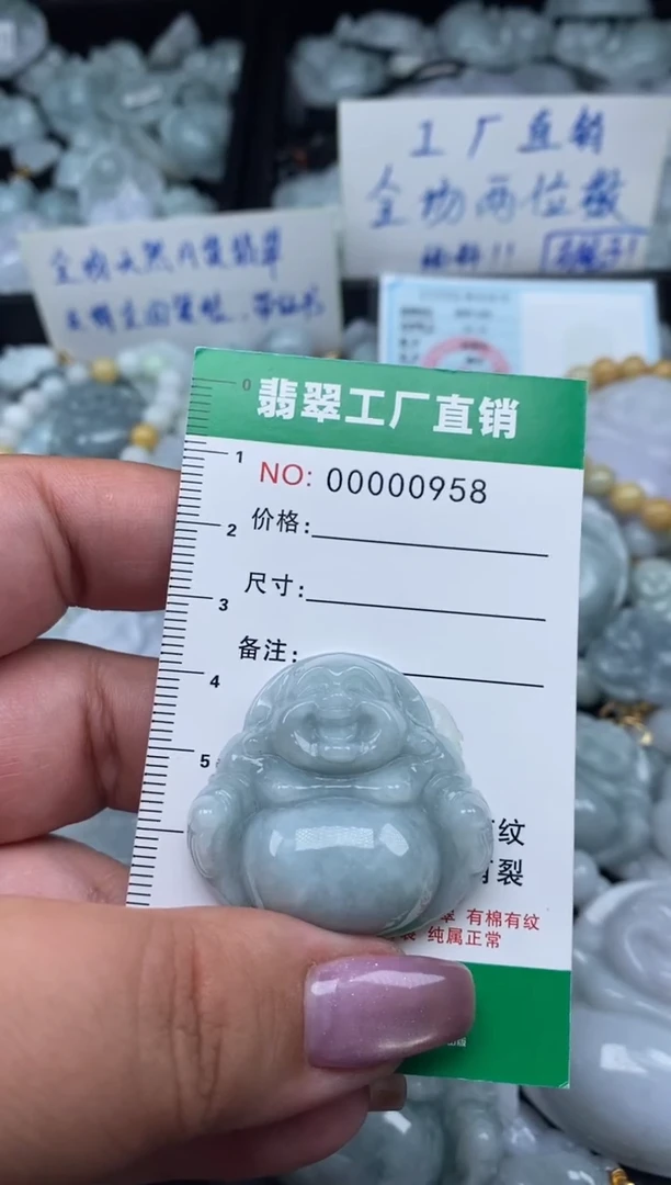 翡翠未镶嵌颈饰天然A货翡翠0958