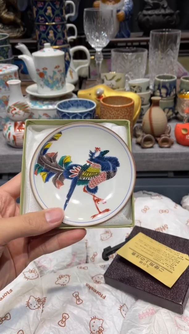 瓷片手绘九谷小赏盘