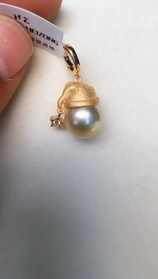 海水珍珠银S925镶嵌颈饰吊坠