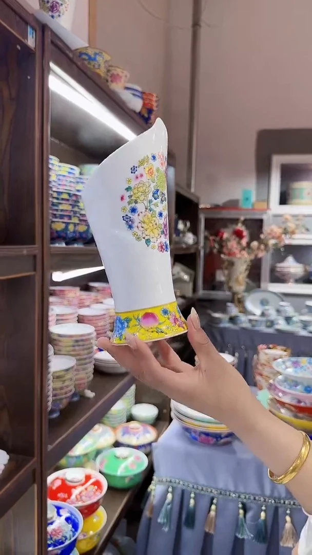 瓷片筷子桶一个景德镇陶瓷筷子10双景德镇餐具