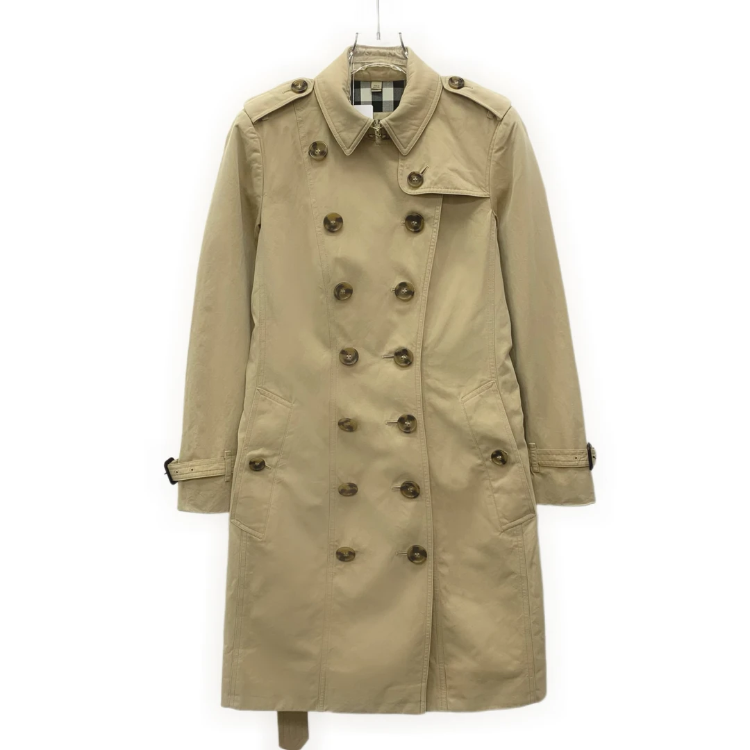 95新 BURBERRY/博柏利  IW0345   棕色棉质翻领风衣 S码