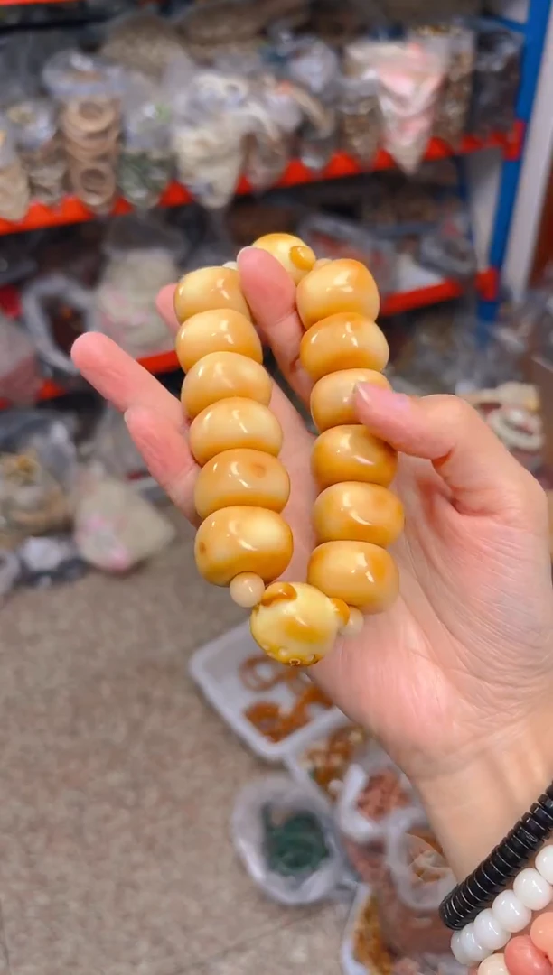 吊坠菩提根/象牙果炭烤豆腐双排单圈