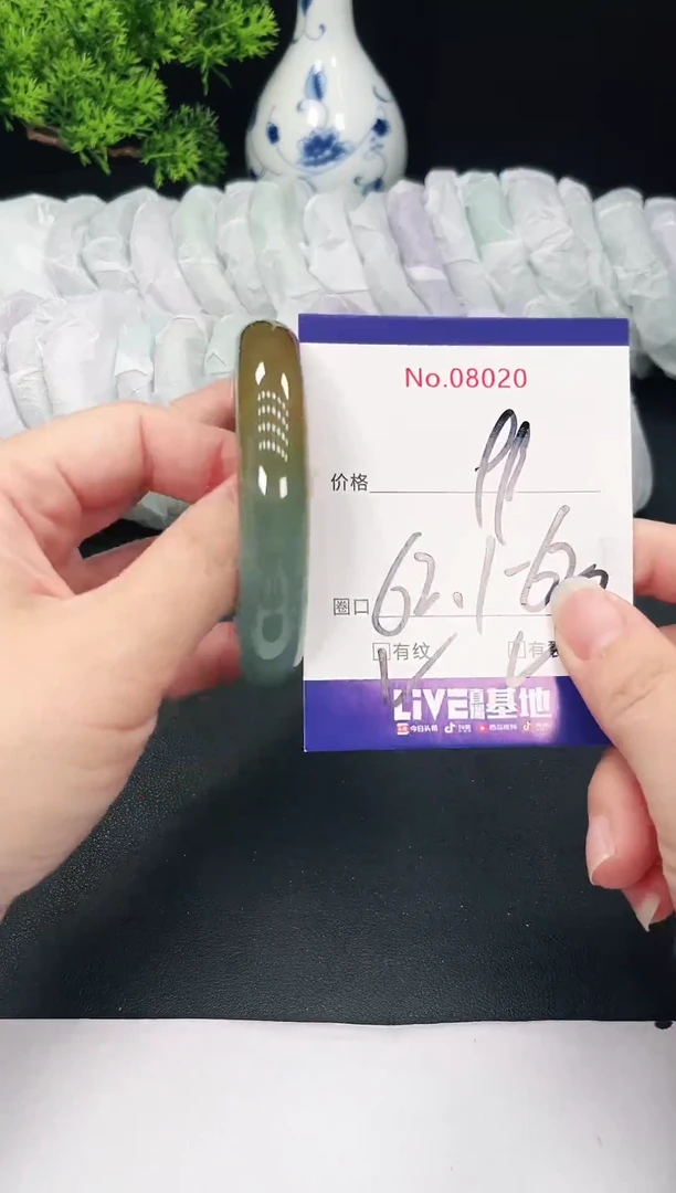 未镶嵌手镯翡翠8020