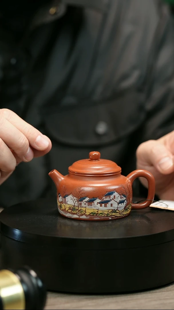 茶壶紫砂啄*鸟H2382赵翠虹彩绘小德中