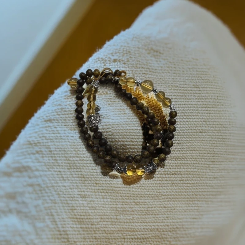 【照耀千秋 尽耀光芒】A617太古化神香金丝陨项链