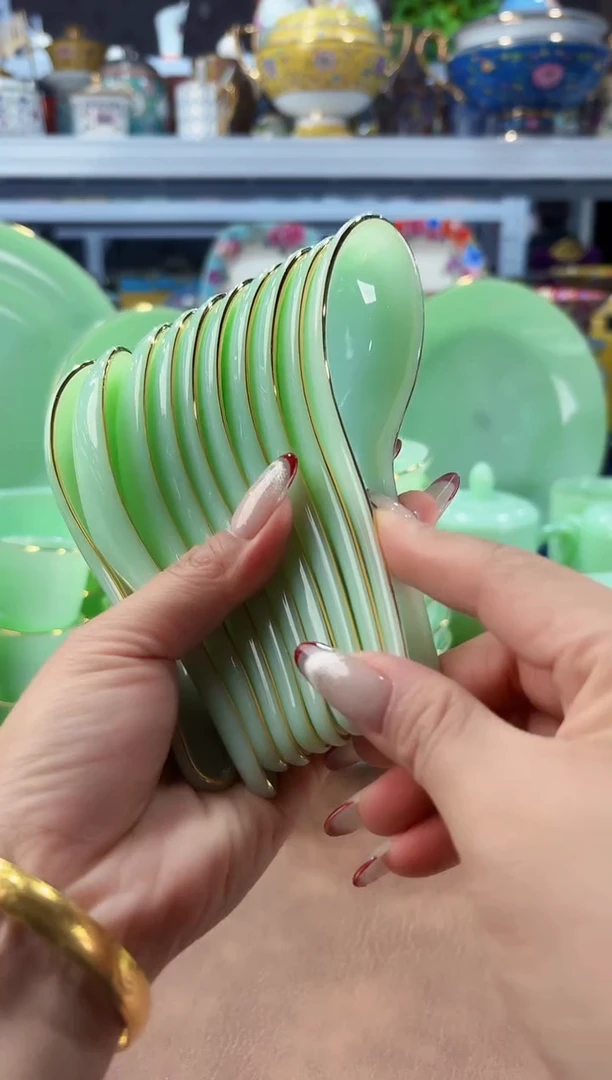 玉瓷小勺子10只餐具