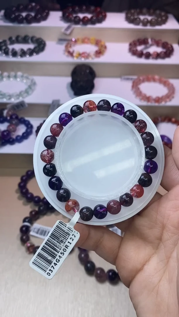 【闪购商品】水晶手链未镶嵌黑加仑超七单圈8m+
