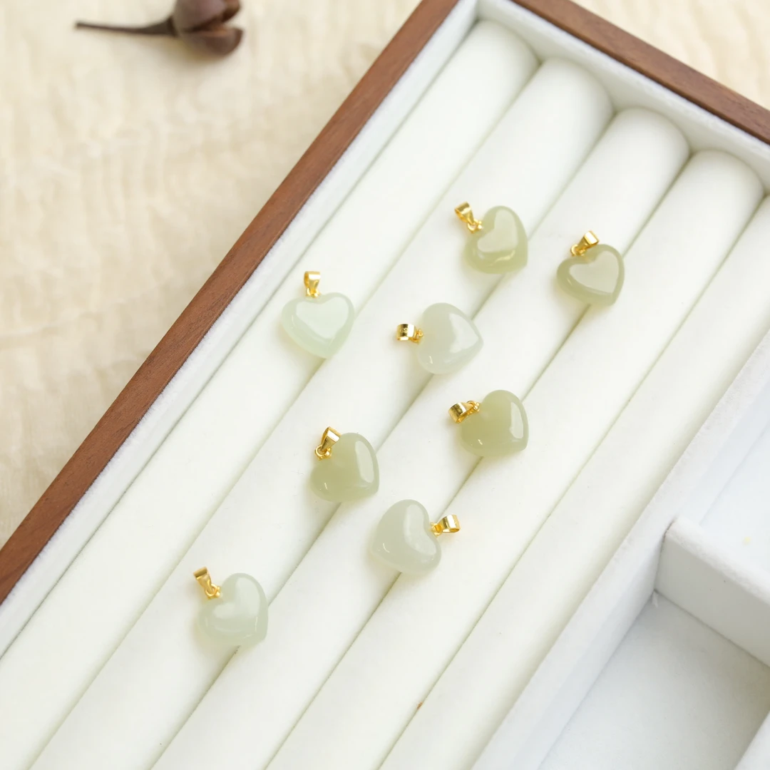 【海边】晴水和田玉 爱心 扣头（多样性发货）