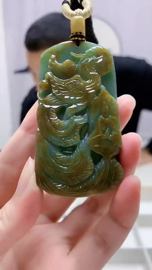 定制翡翠未镶嵌4898zm-毛货挂件76