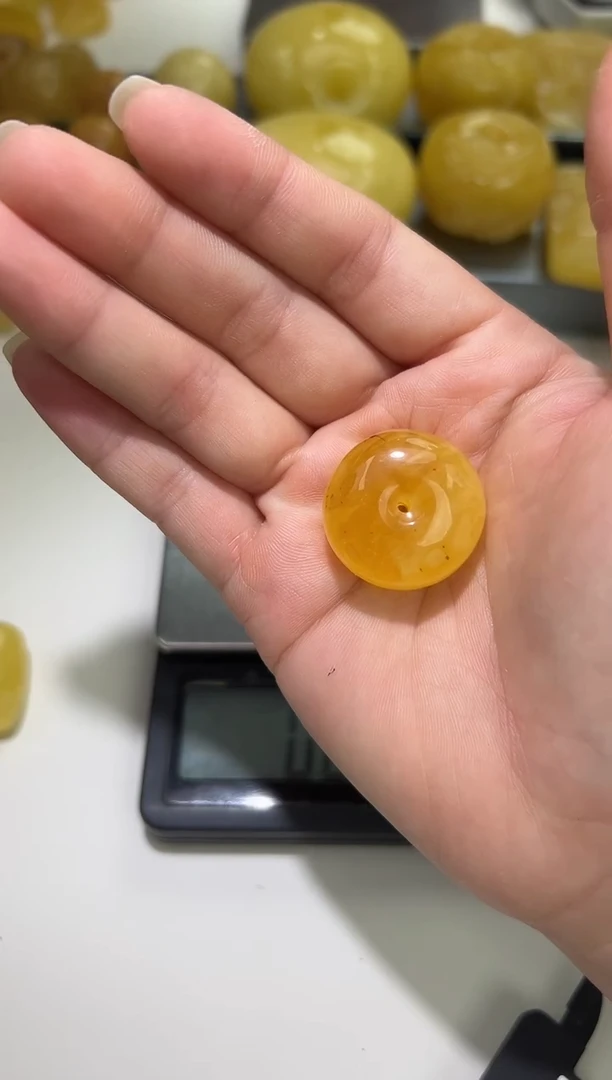 裸石琥珀未镶嵌琥珀蜜蜡吊坠