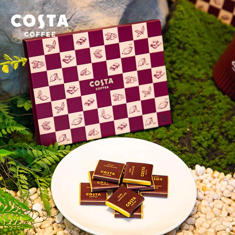 【到25年9月14】costa咖世家黑巧克力礼盒12片装72g*2盒