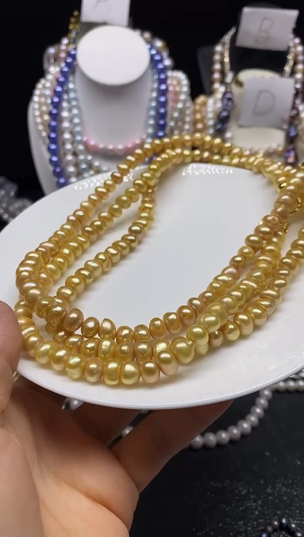 淡水珍珠未镶嵌颈饰多人