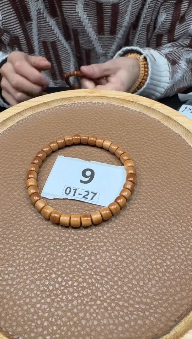 【闪购商品】白玉菩提手串8mm左右白玉菩提单圈一条