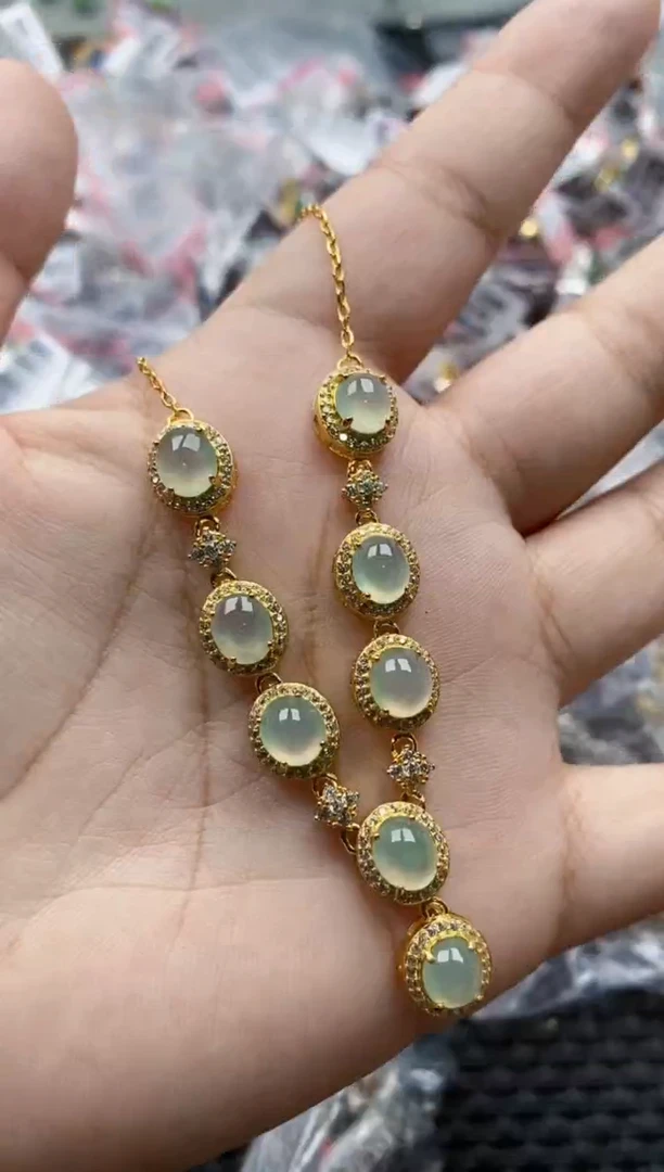 翡翠戒指银S925镶嵌3333---9