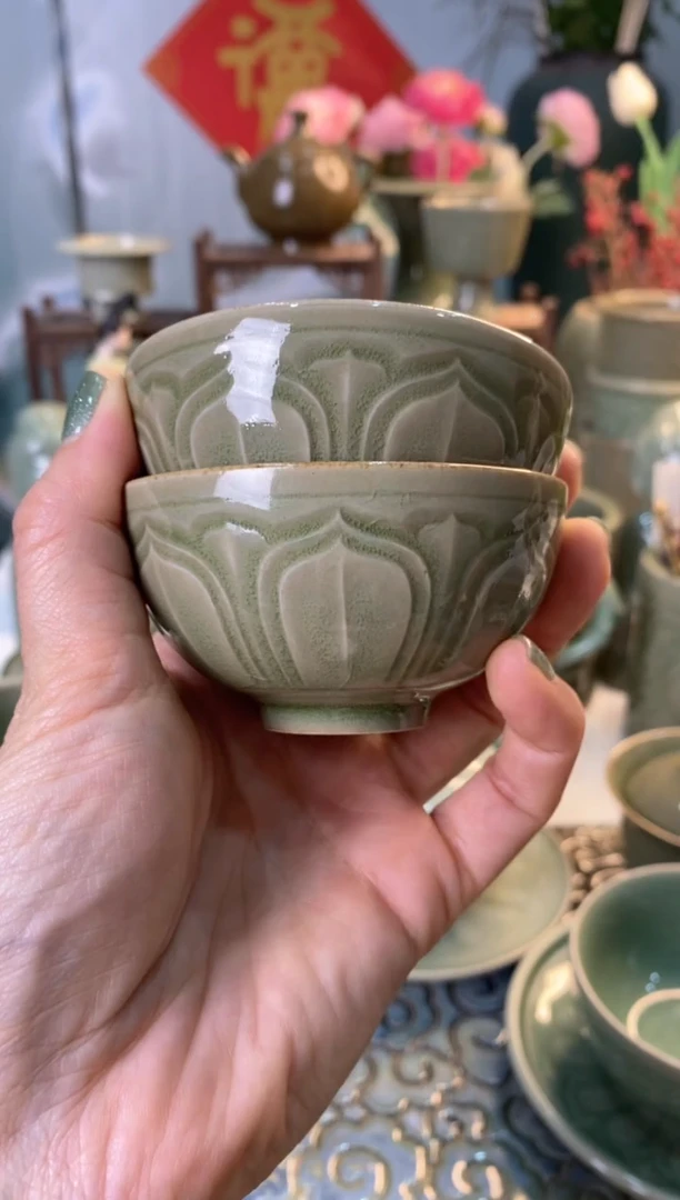 【闪购商品】微瑕 TS033半圆莲瓣杯【2只】