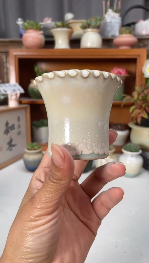 瓷片703知木小芳花盆