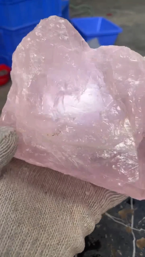 【闪购商品】芙蓉石原石未镶嵌天然粉水晶原石摆件