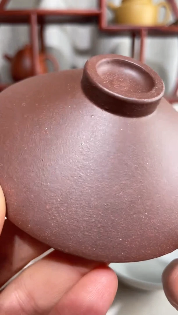 【闪购商品】紫砂茶壶微微瑕台西底槽青斗笠杯