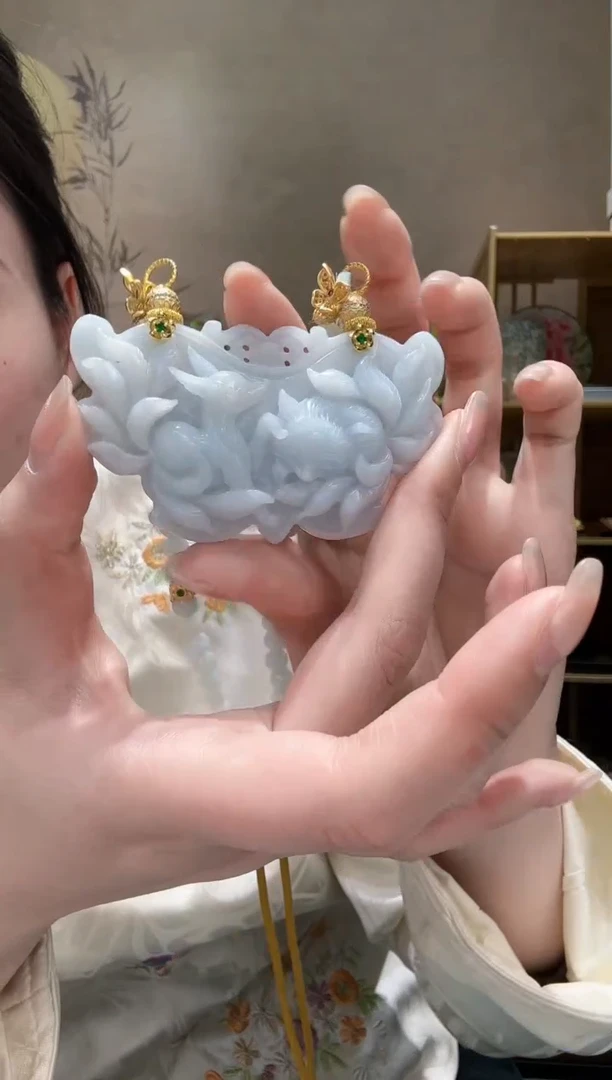 【闪购商品】翡翠耳饰未镶嵌吊坠