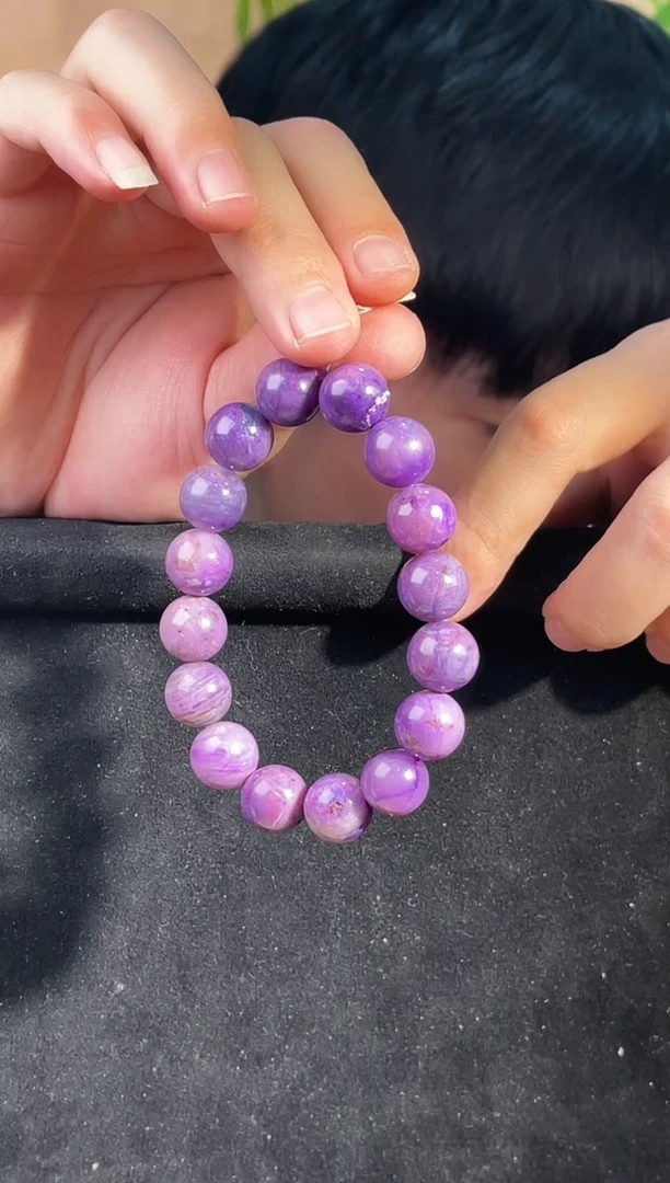 苏纪石（舒俱来）未镶嵌手串南非舒俱来老矿