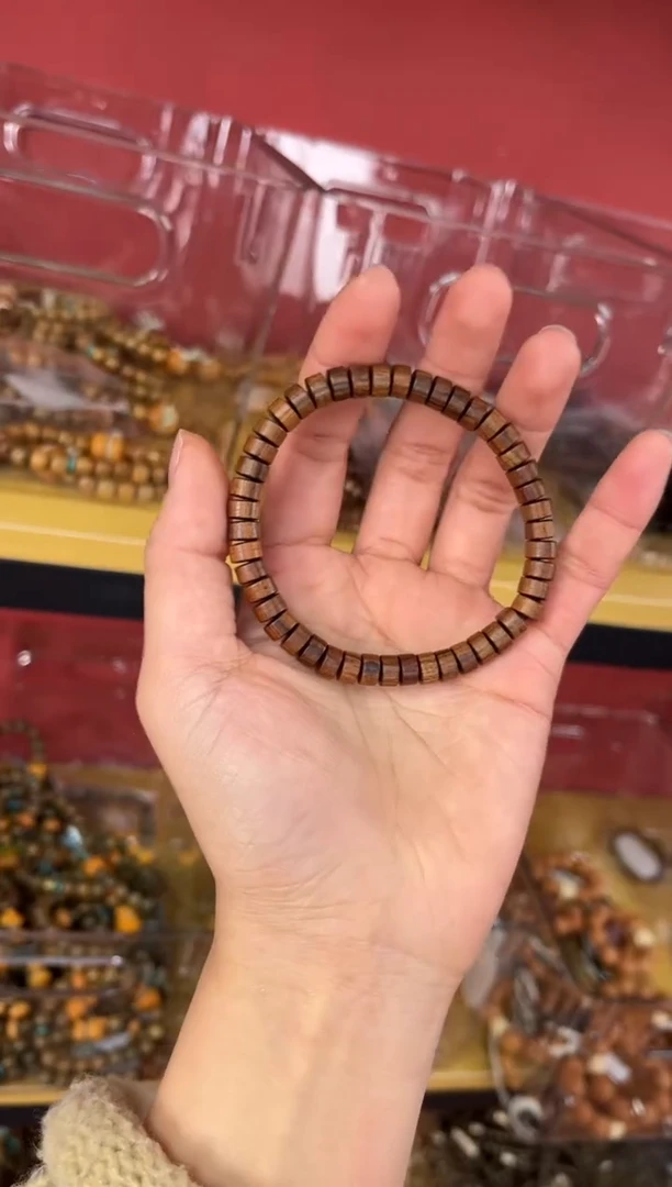 【闪购商品】木木雕黄花梨药片珠