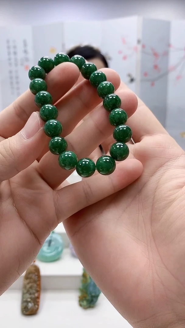 定制翡翠未镶嵌4852bb-毛货手串31