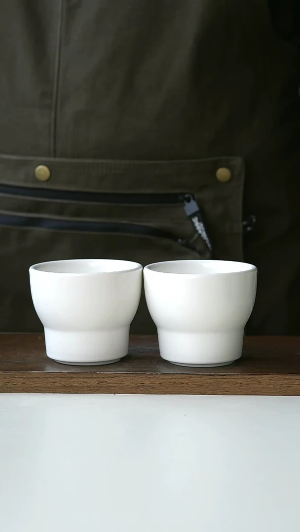 【闪购商品】陶瓷极简温柔小白杯2只装@4-2@