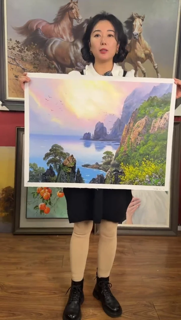 油画【17号】约50*70cm丨朝鲜原创纯手绘孤品油画丨顺丰包邮