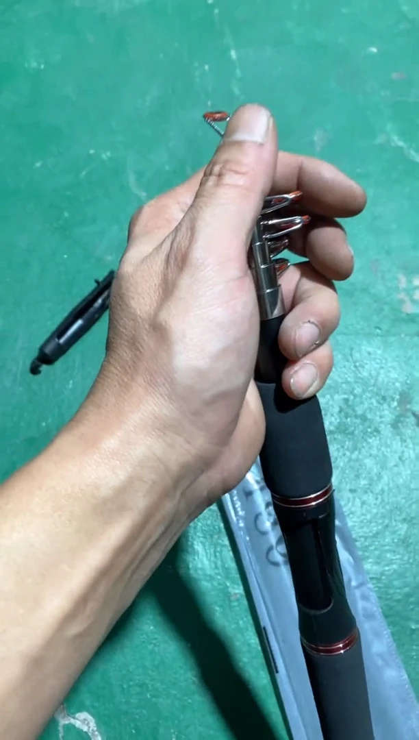 迷你伸缩路亚路滑杆...1.6米直柄