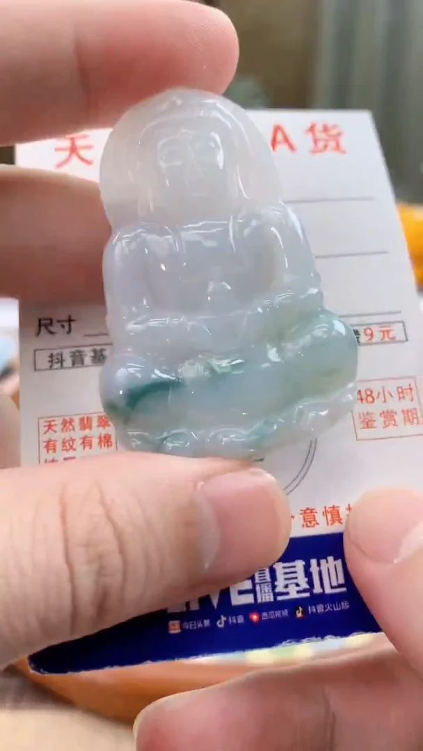颈饰未镶嵌翡翠天然A货翡翠挂件