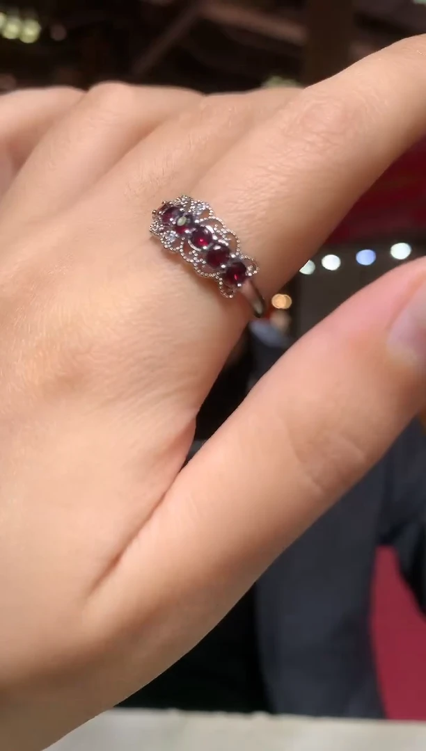 未镶嵌戒指石榴石【宝石世家严选】