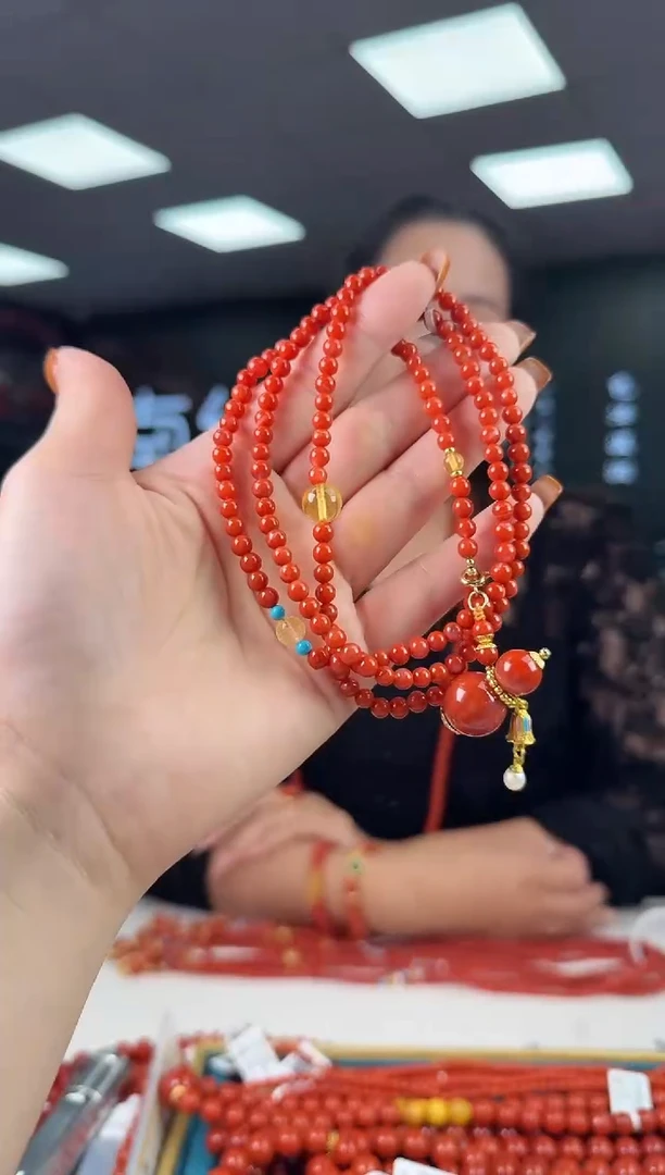 未镶嵌珠串南红玛瑙多样发其一/9622510299