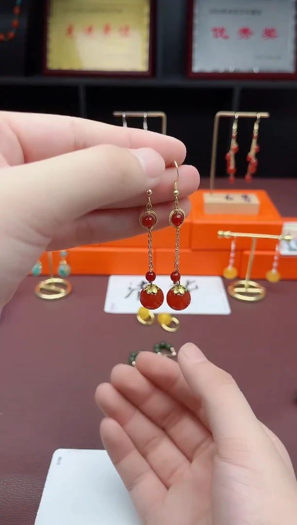 未镶嵌耳饰玛瑙/玉髓331