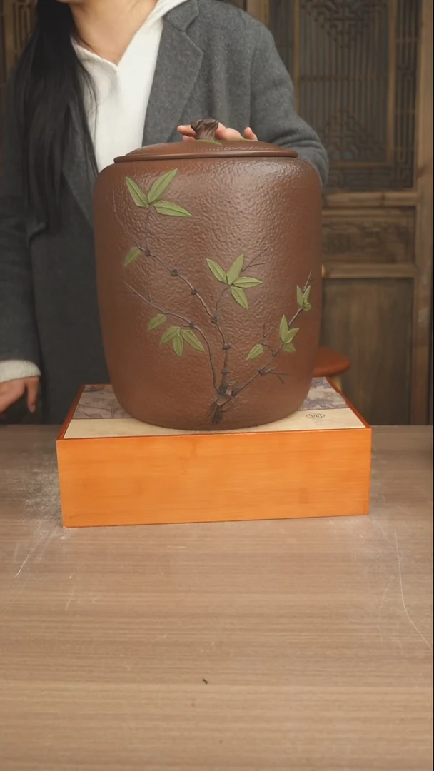 罐云南建水紫陶茶缸米缸