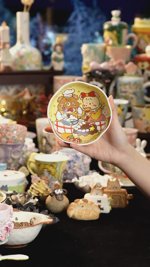 其他陶景德镇釉下彩手绘设计师款陶瓷