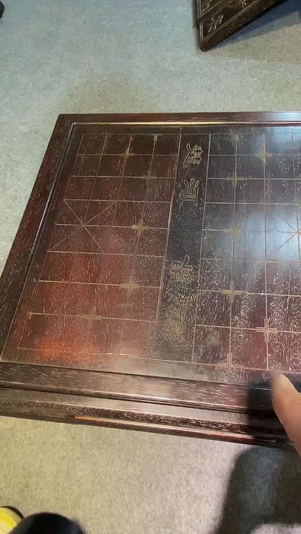 木紫檀雕刻板一物一拍