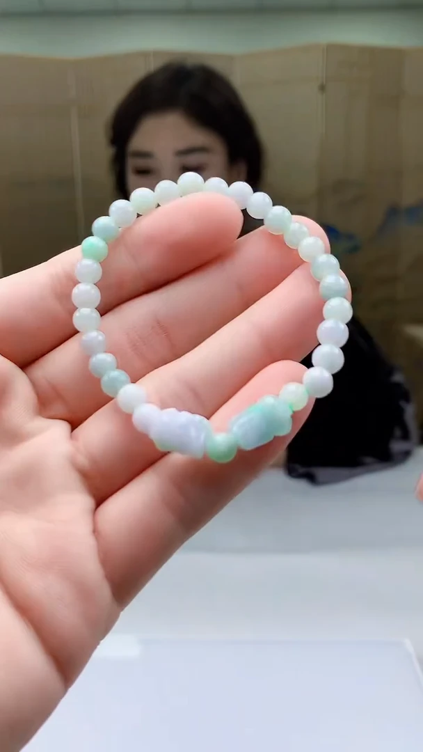 【闪购商品】翡翠颈饰未镶嵌4829bb-jj手串1