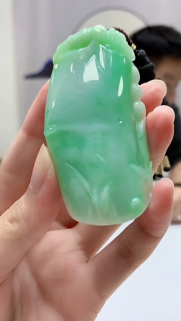 定制翡翠未镶嵌5028zm-毛货挂件竹节126